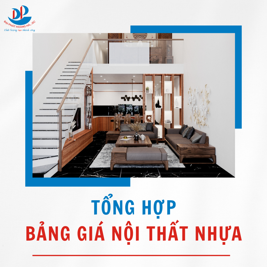 TỔNG HỢP BẢNG GIÁ NỘI THẤT NHỰA